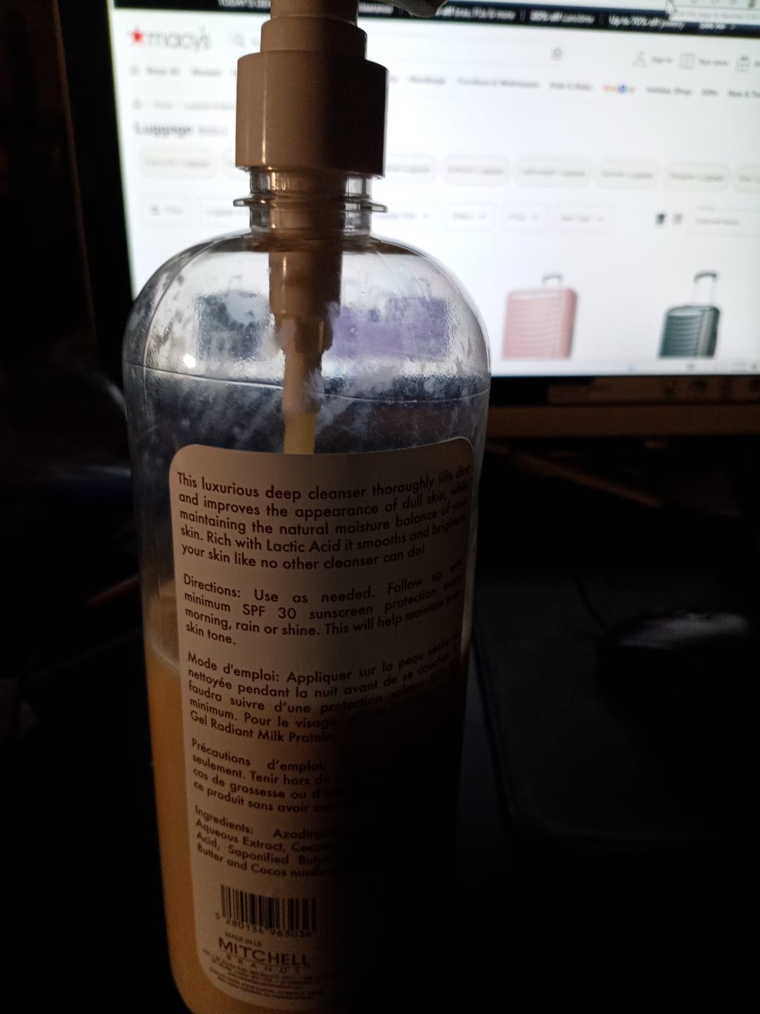 Customer photo review of LightenUp PLUS Lightening Body Lotion - 400ml