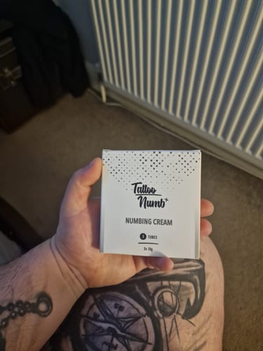 Customer photo review of TattooNumbx Numbing Cream (3 Pack)