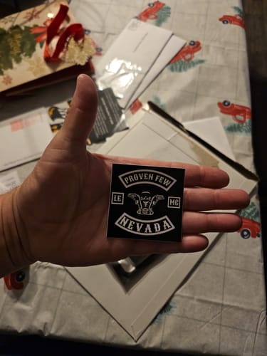 Customer photo review of 25 2.5" Custom Vinyl Stickers