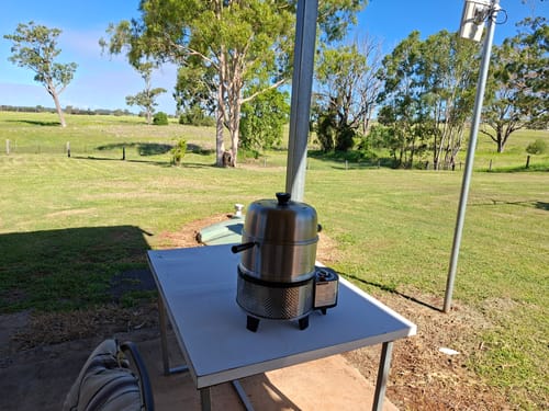 Customer photo review of Rotisserie & Dome Extension