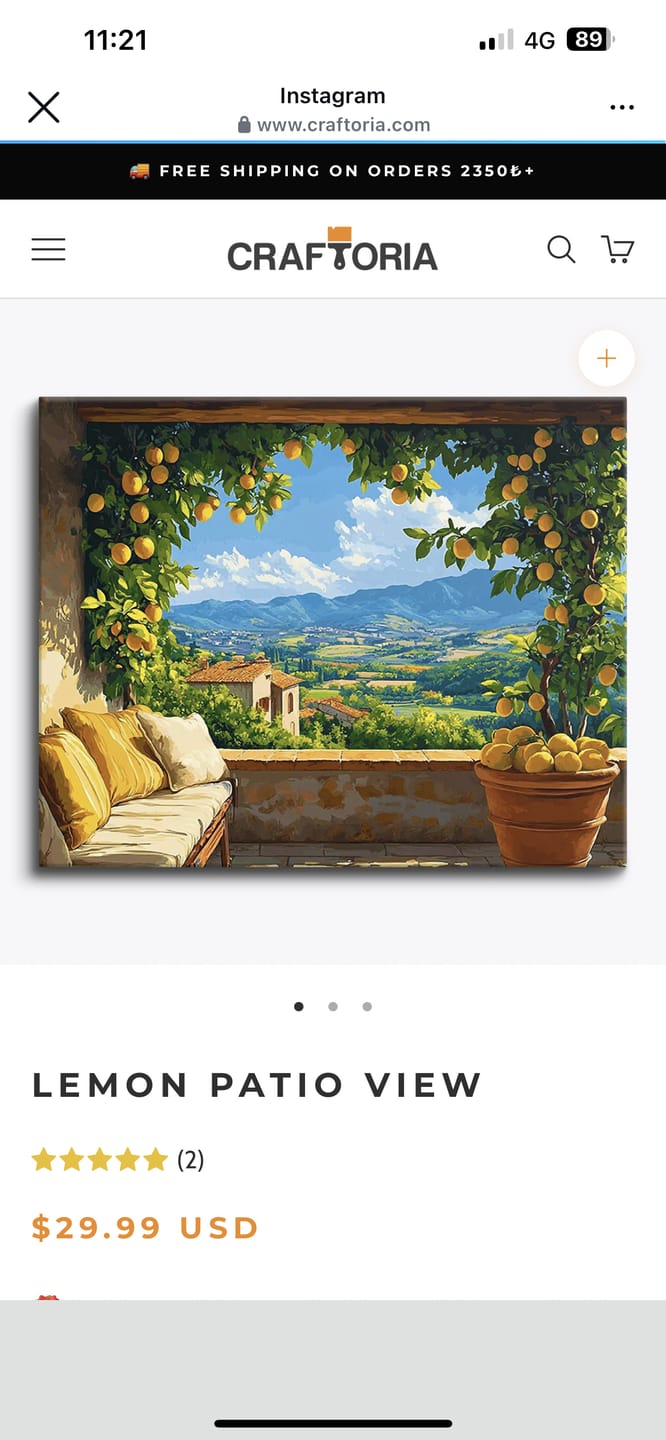 Customer photo review of Lemon Patio View
