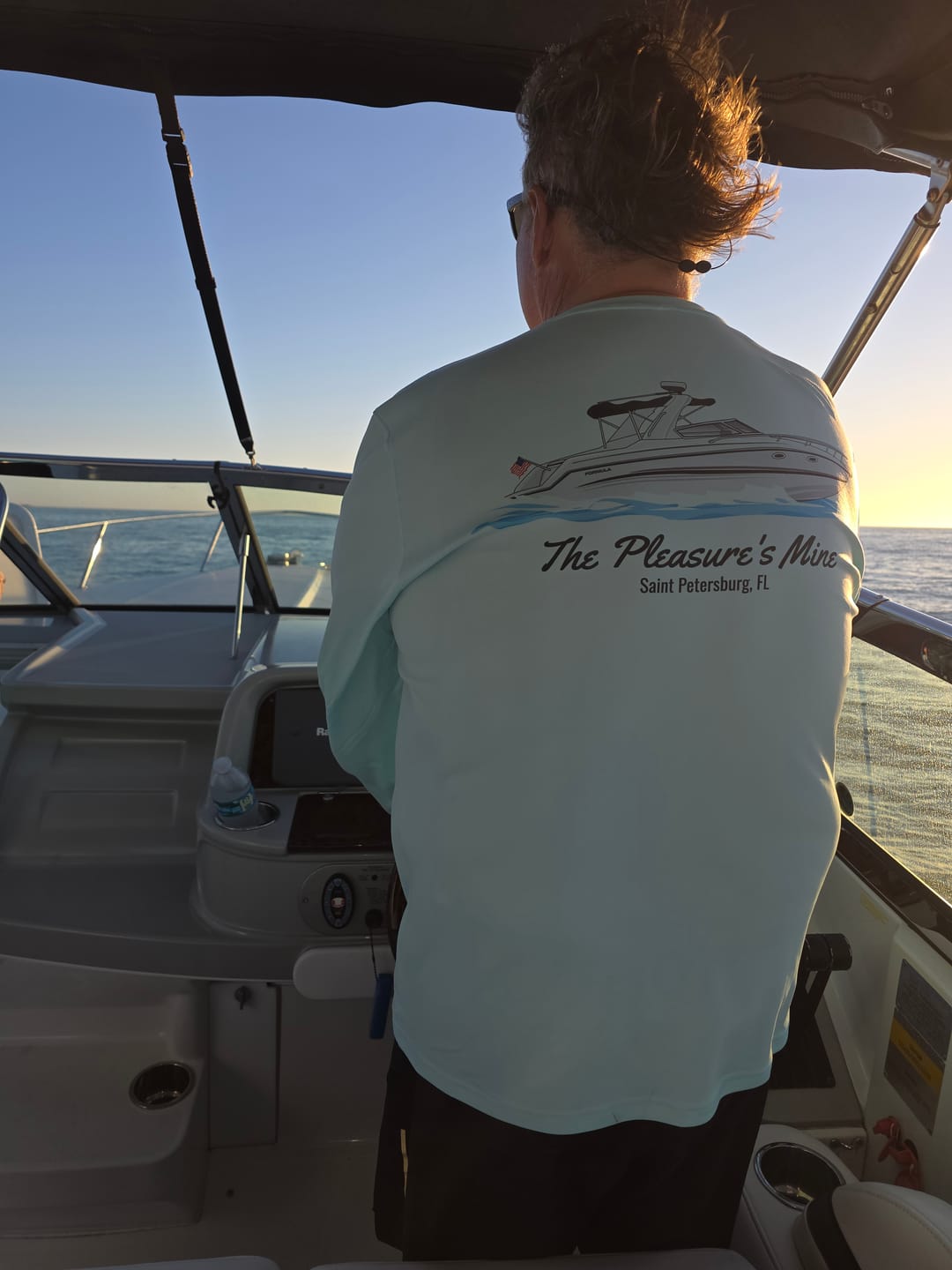 Customer photo review of Dri-Fit Custom Boat Shirts - Long Sleeve