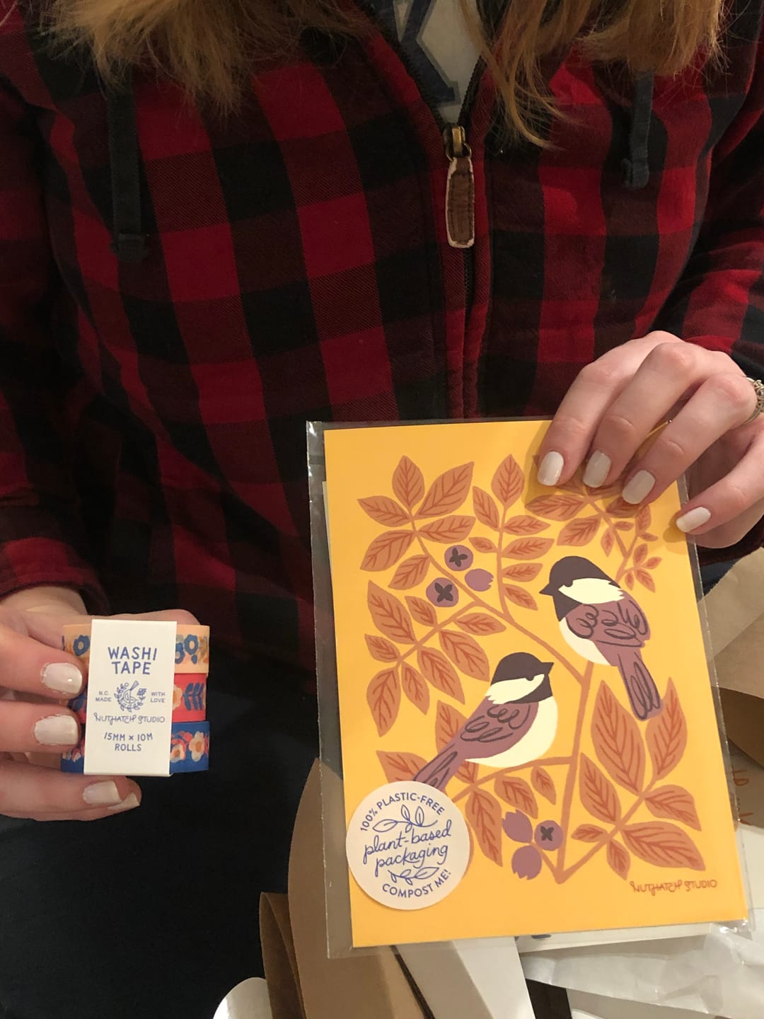 Customer photo review of Chickadees & Hickory Art Print