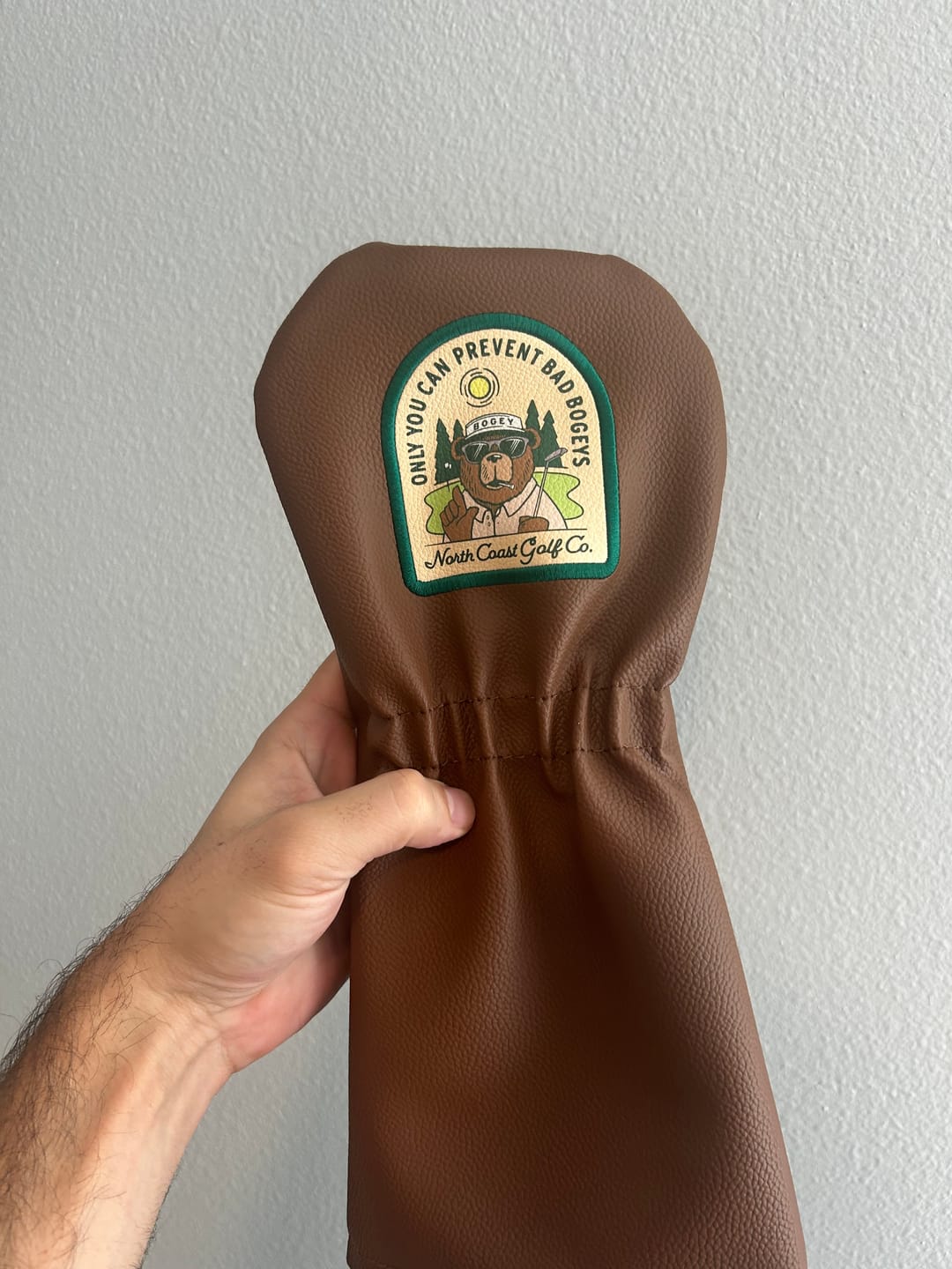 Customer photo review of Bogey Vegan Leather Headcovers
