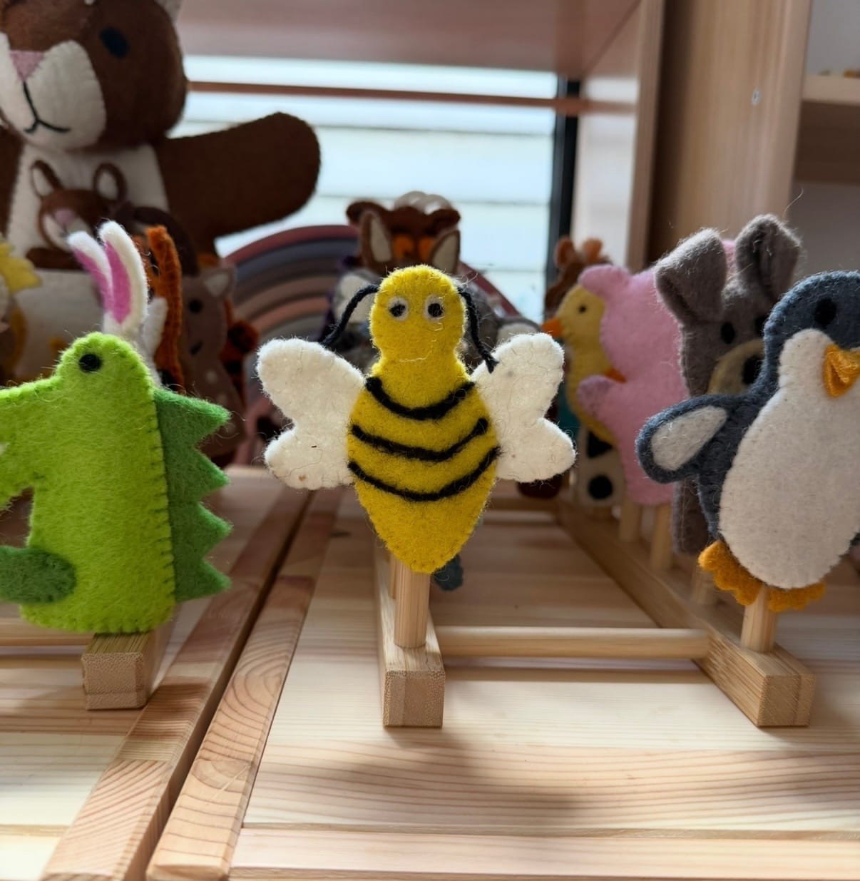 Customer photo review of Felt Finger Puppets — Individual Characters (Pick & Choose)