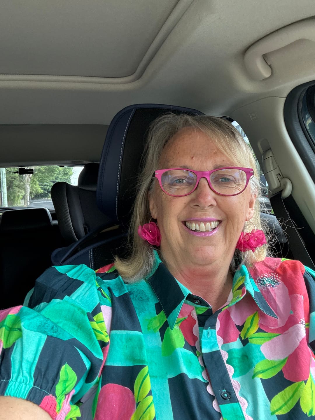 Customer photo review of Daisy Dress - Garden Trellis