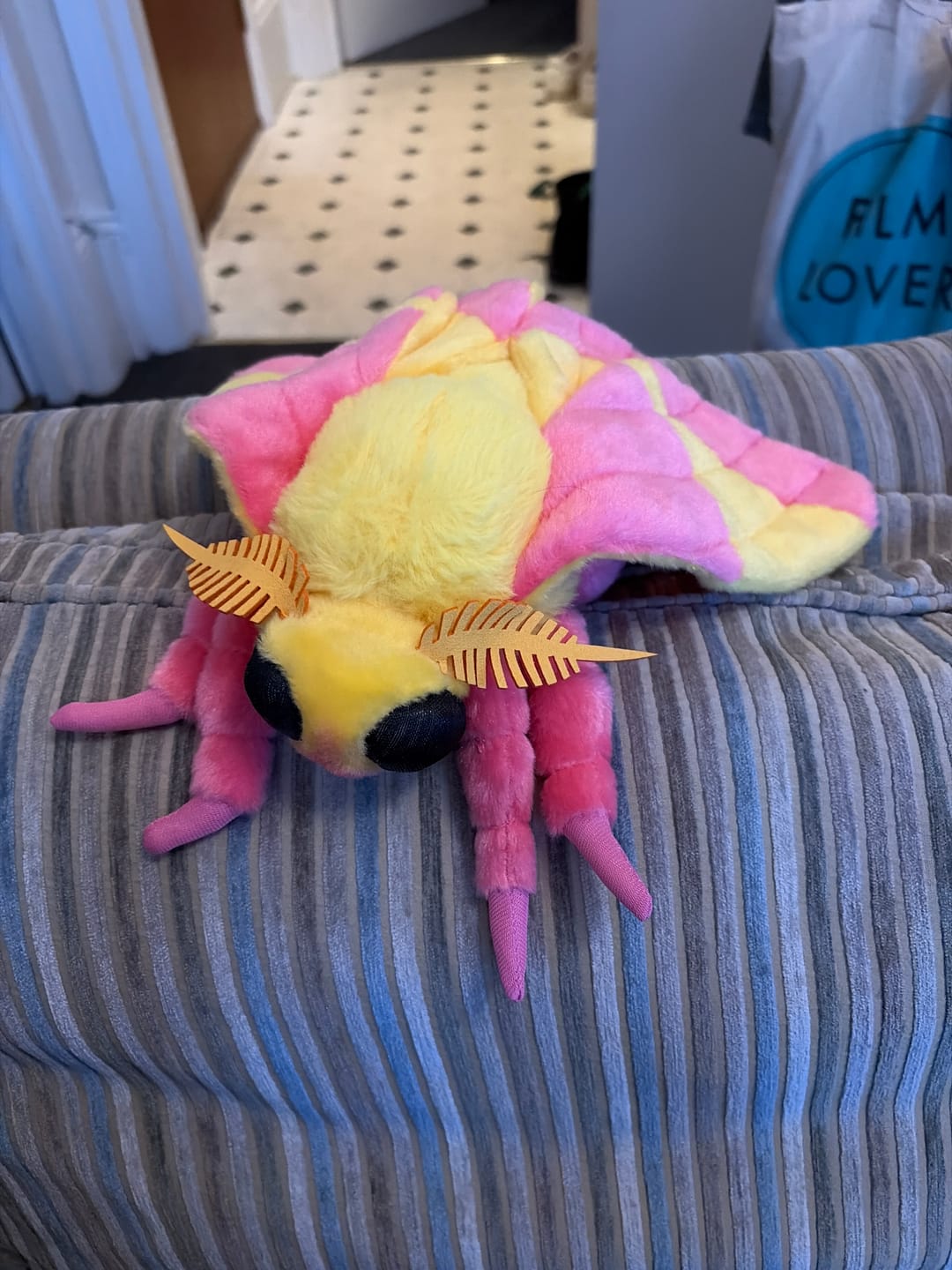 Customer photo review of Rosy Maple Moth Soft Stuffed Plush Toy