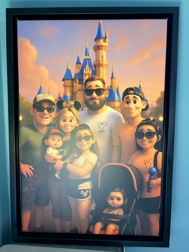 Customer photo review of Personalized Canvas - Animated Portrait