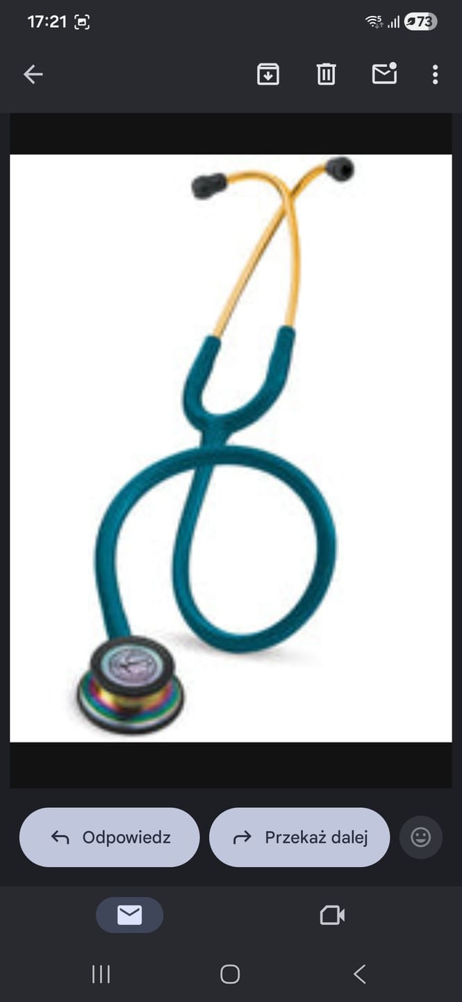Customer photo review of Littmann Classic III Monitoring Stethoscope: Caribbean Blue Rainbow 5807