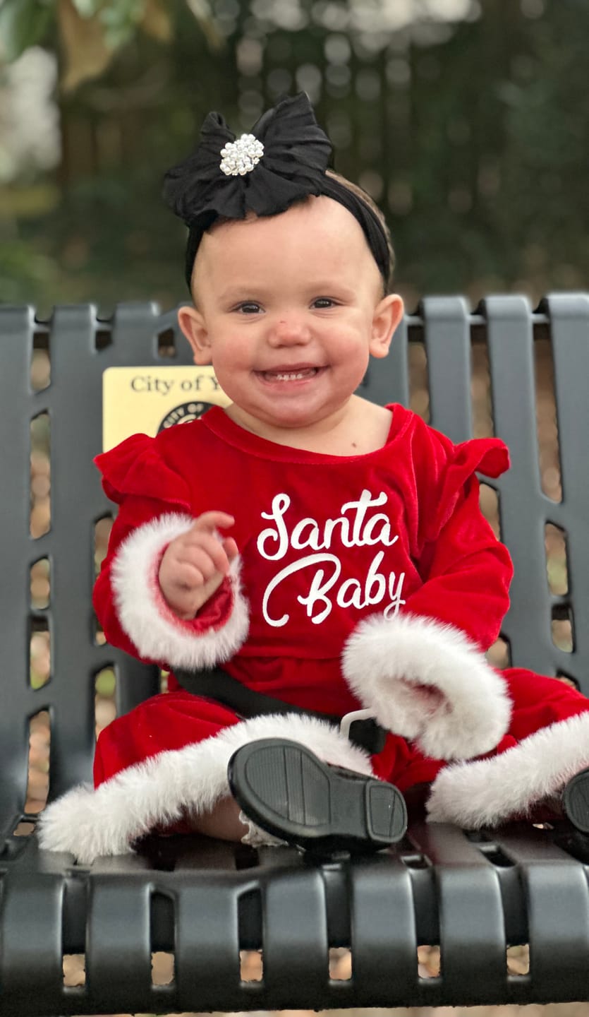Customer photo review of Pearl Ruffled Headband