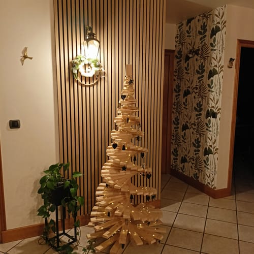 Customer photo review of Panneau acoustique en bois | Chêne Naturel | De première qualité