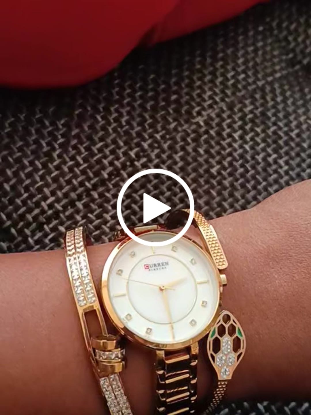 Customer video review of Curren Berna® orologio uomo acciaio