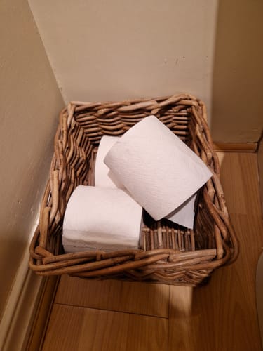 Customer photo review of UK-Made Recycled Toilet Paper – Seriously Sustainable & Plastic-Free