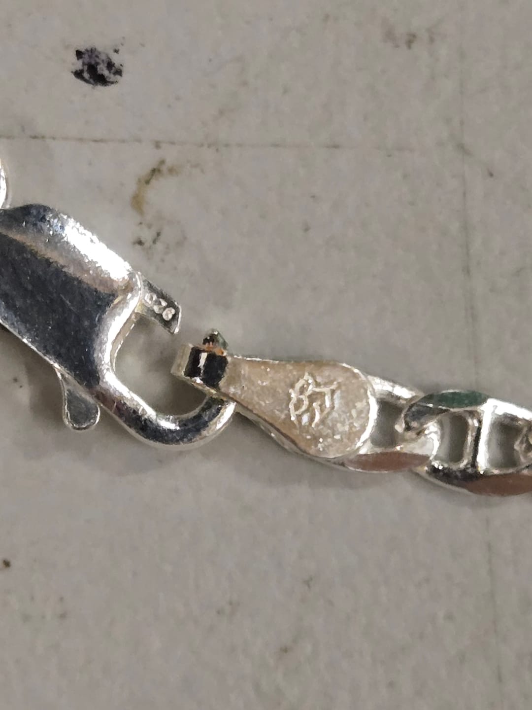 Customer photo review of 3MM STERLING SILVER MARINER CHAIN