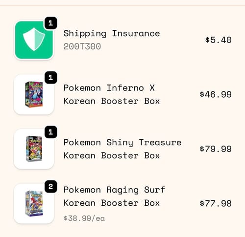 Customer photo review of Shipping Insurance