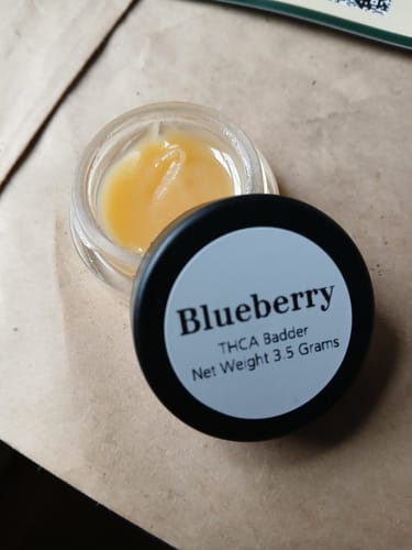 Customer photo review of Blueberry | THCA Badder