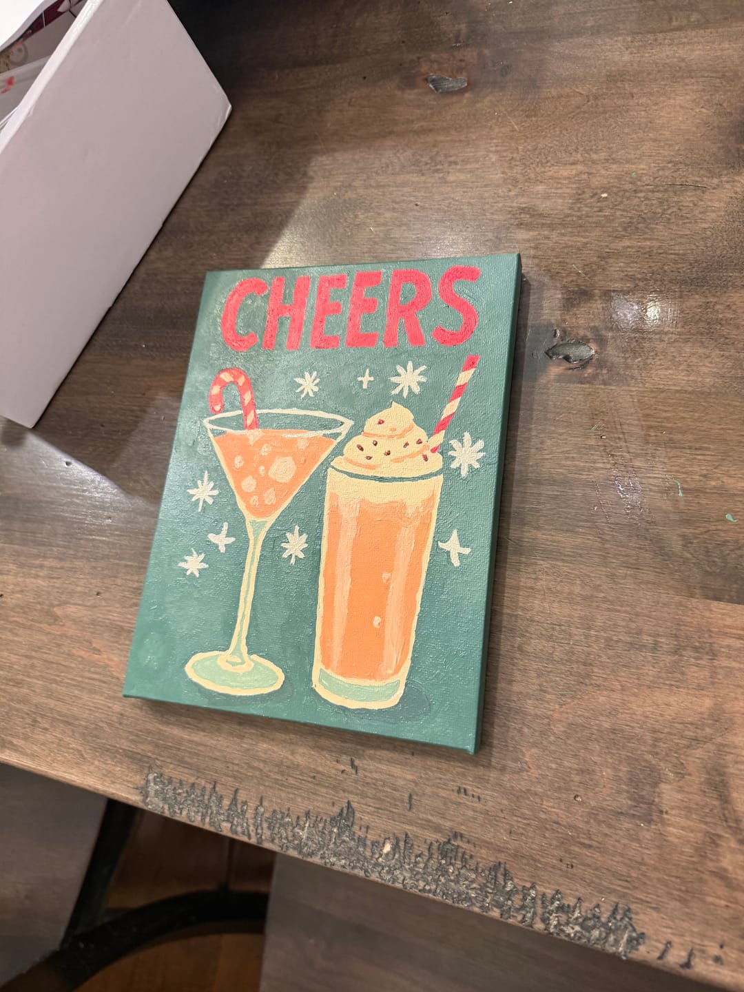 Customer photo review of 6 Mini Paintings - Merry Christmas Set