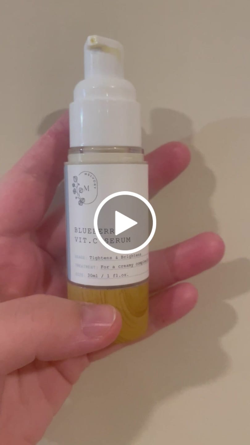 Customer video review of Blueberry Vitamin C Serum