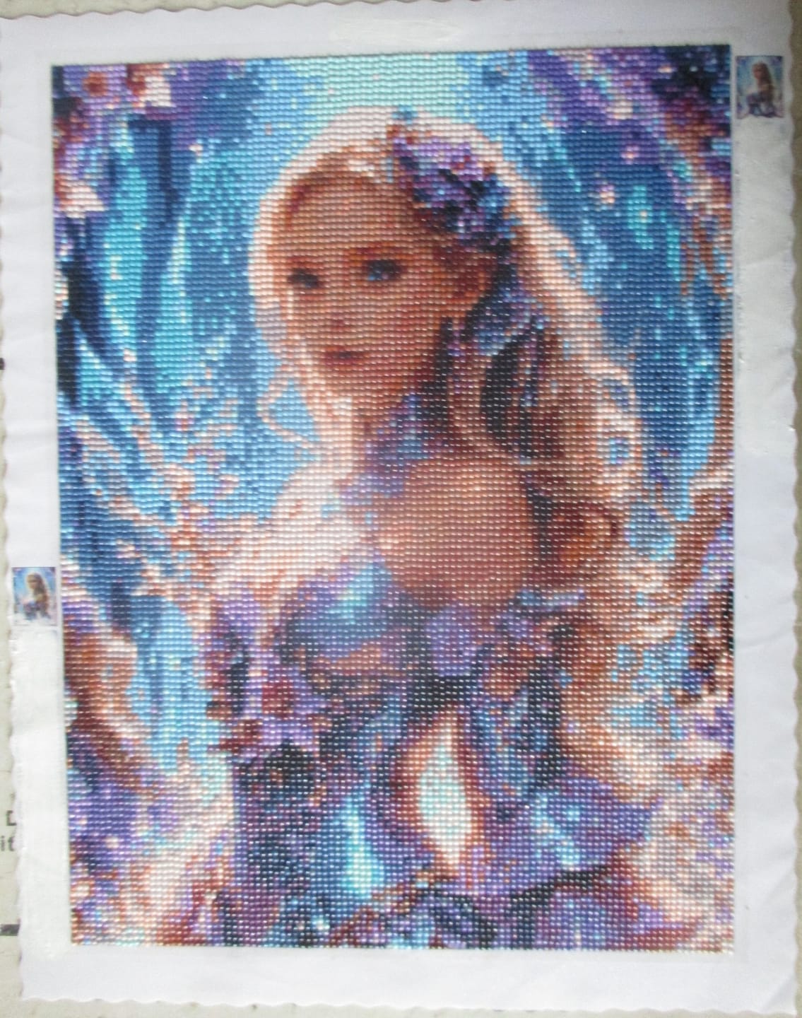 Customer photo review of Custom Diamond Painting Kits - Upload Any Image - Create Your Own