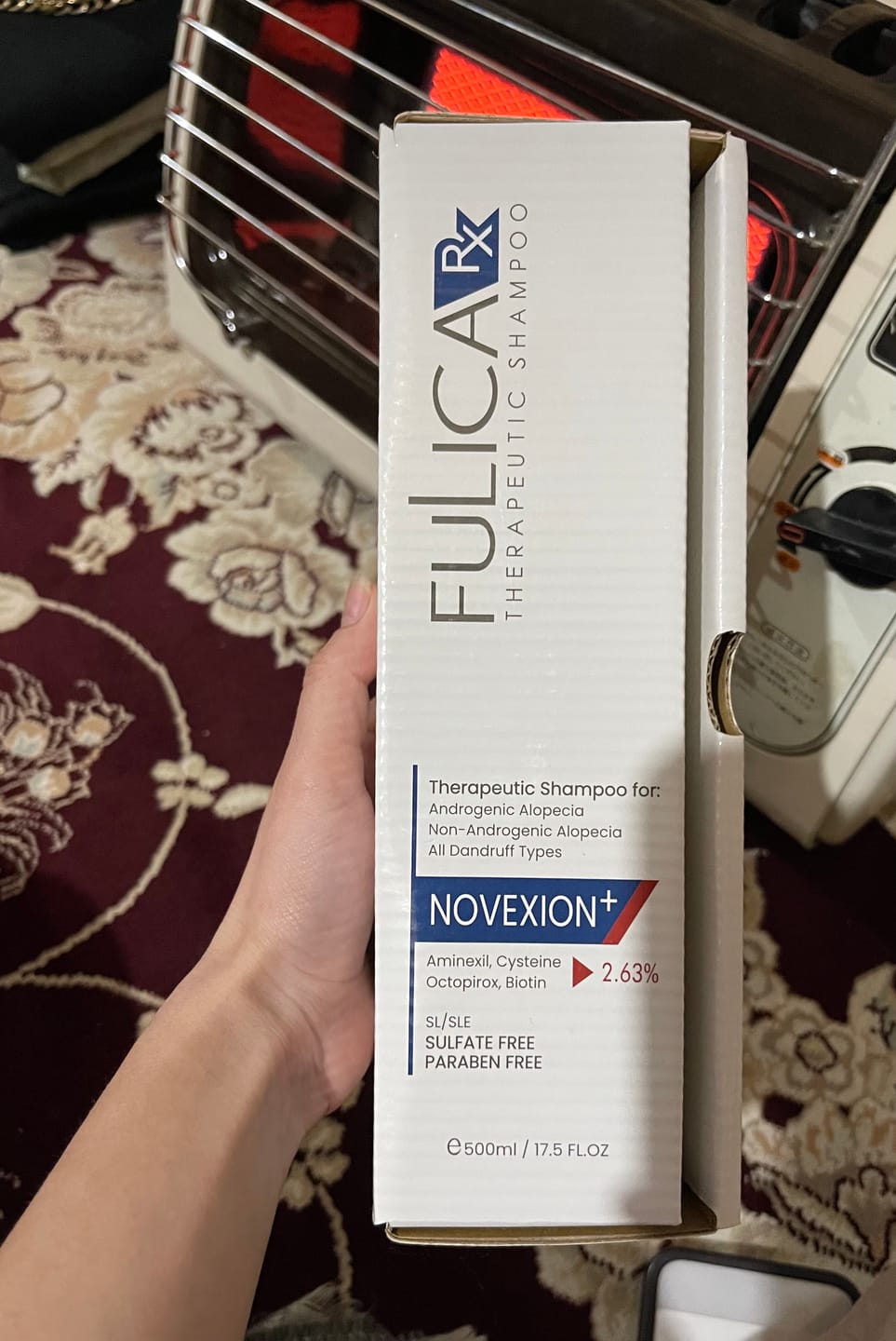 Customer photo review of Fulica Rx™ - Novexion⁺ Anti-Dandruff Shampoo