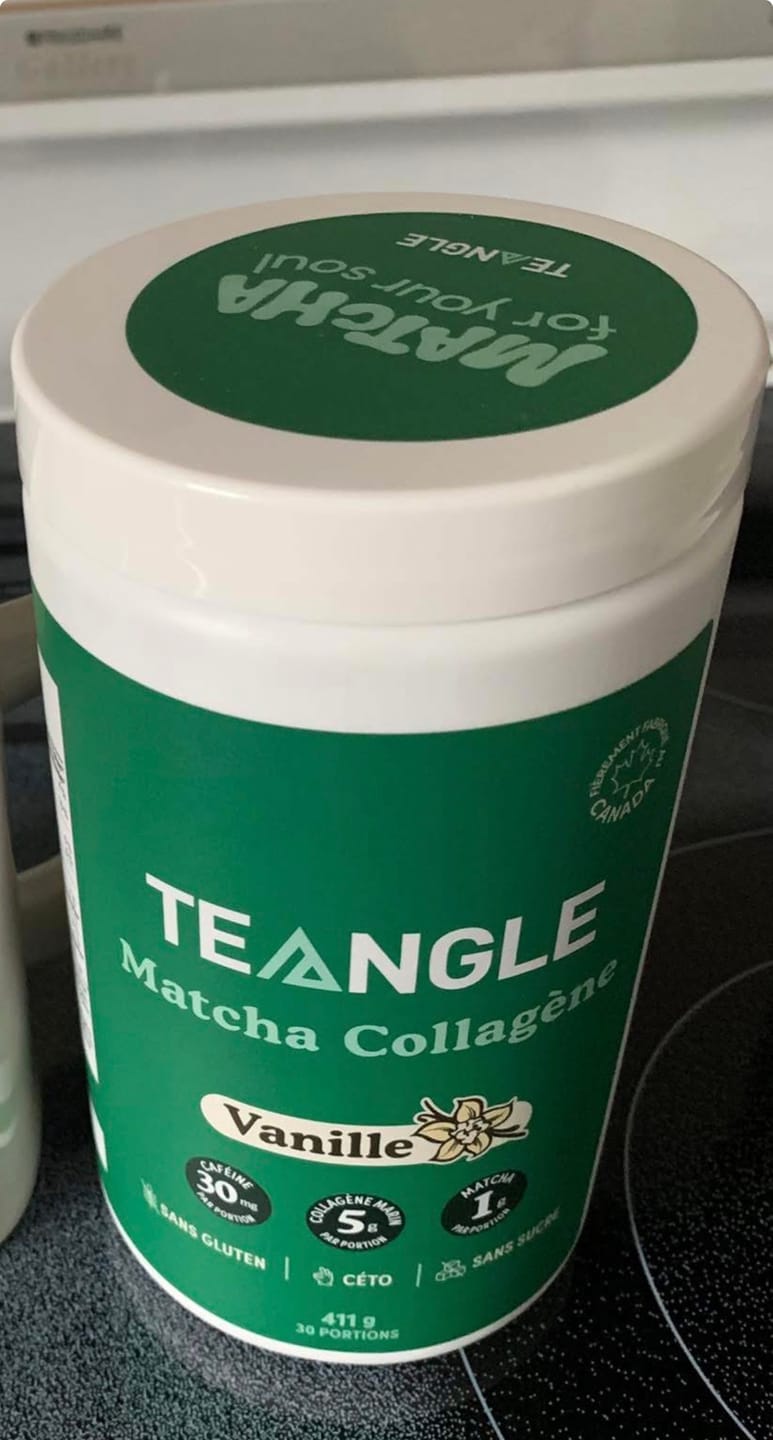 Customer photo review of Teangle - Matcha Collagène - 333g-411g