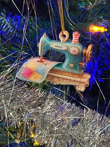 Customer photo review of Sewing Machine Quilter Personalized Christmas Acrylic Ornament - Seamstress Gift