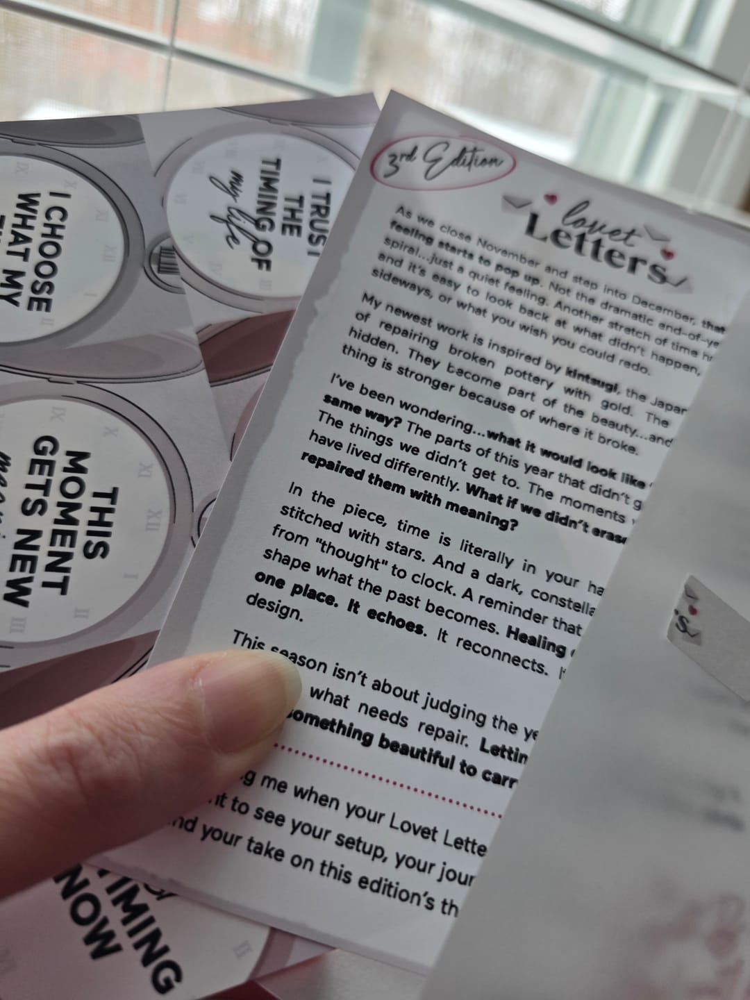 Customer photo review of Lovet Letters: The Monthly Mail Club