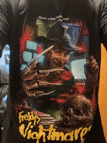 Customer photo review of Freddy's Nightmares T-Shirt