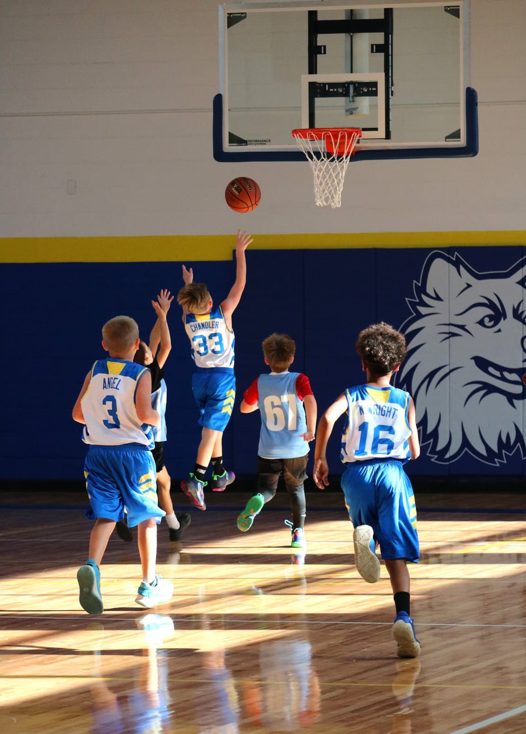 Customer photo review of Custom Royal White Double Side Sets Basketball Jersey