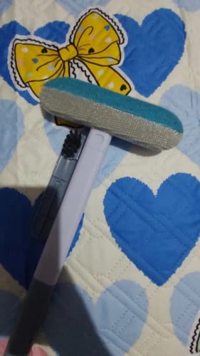 Customer photo review of Pet Hair & Lint Remover with Long Handle