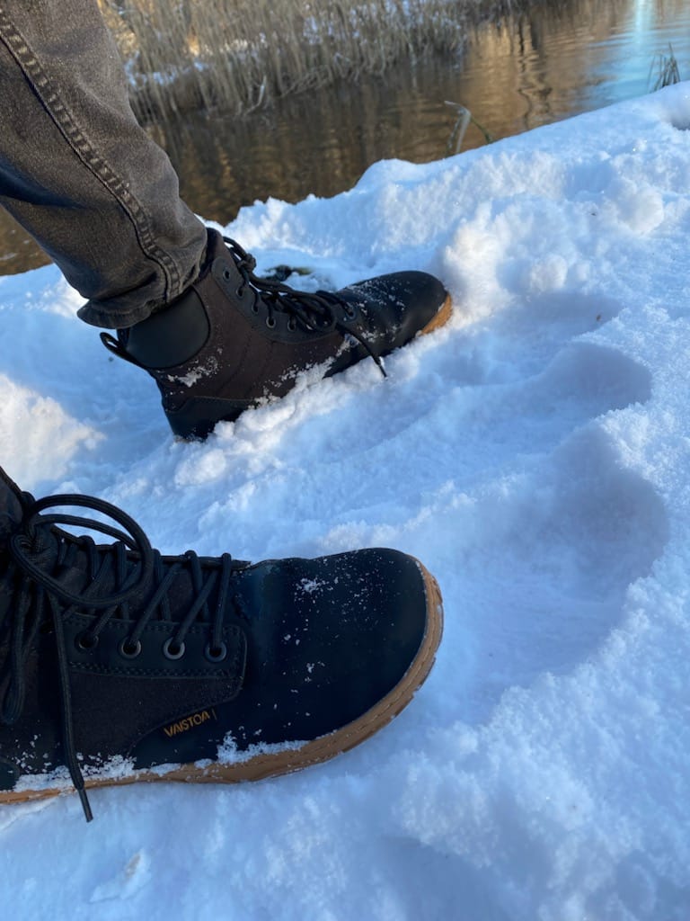 Customer photo review of Vaistoa Hurmos 2 | Casual Winter Barefoot Boots