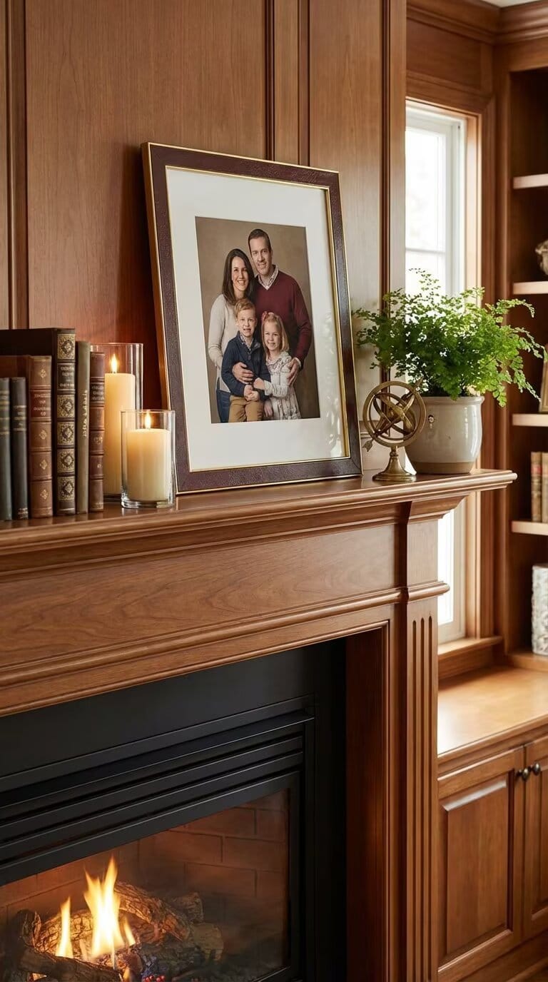 Customer photo review of Story&Suns Vegan Leather Picture Frame – Equestrian Themed with Metal Edge