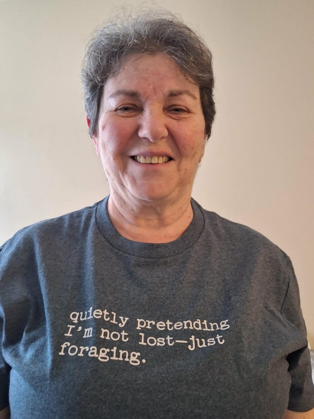 Customer photo review of Quietly Pretending Foraging T-Shirt
