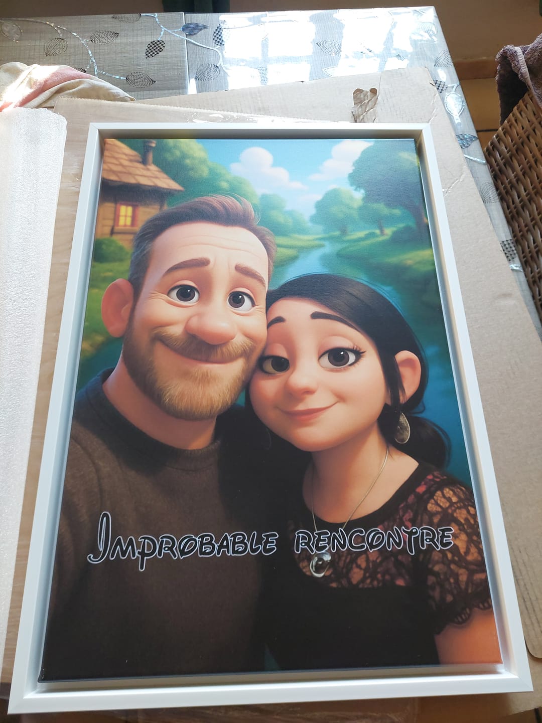 Customer photo review of Toile personnalisée - Portrait Animé