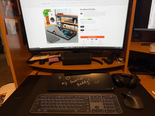 Customer photo review of DeskBoard Buddy