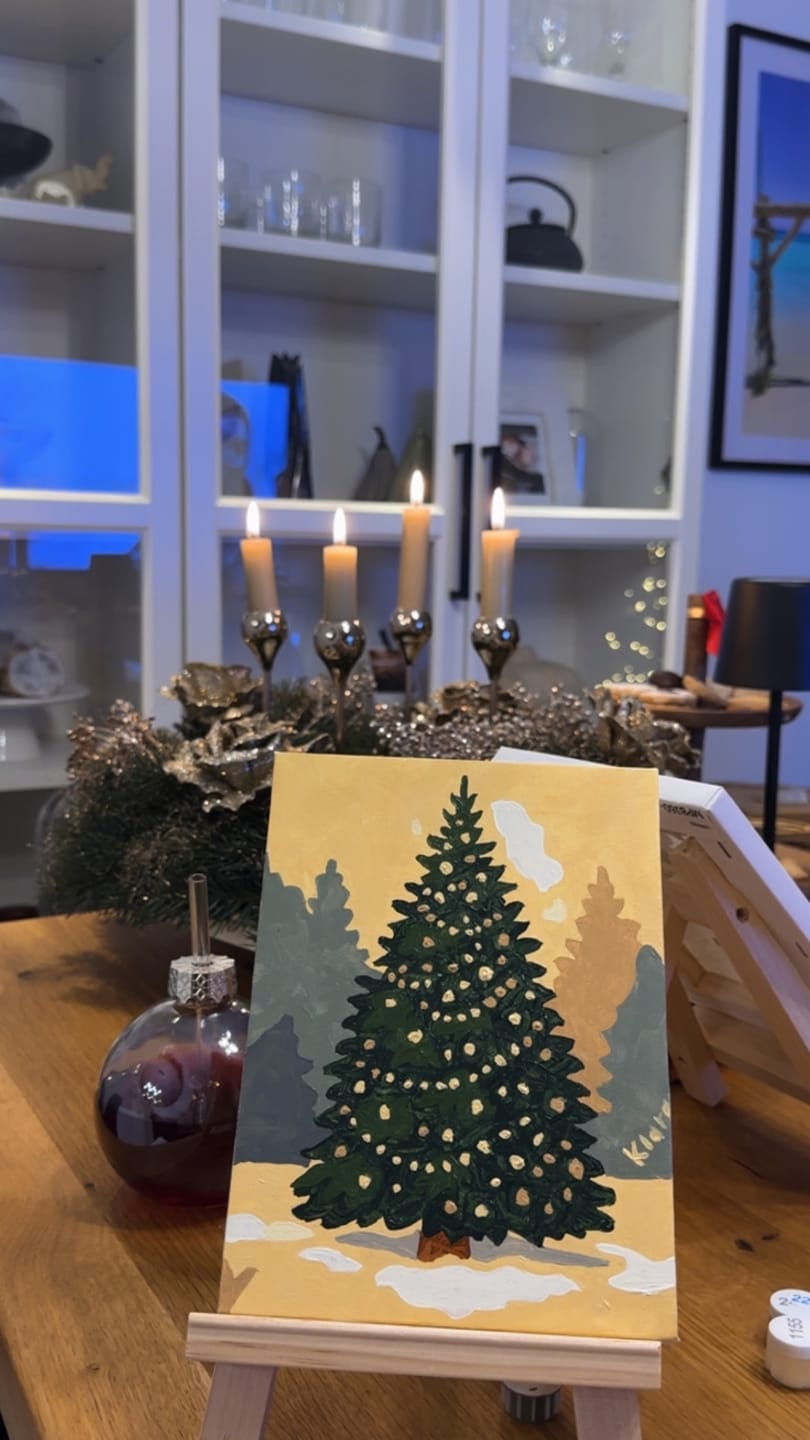 Customer photo review of 6 Mini-Gemälde | Vintage Weihnachten Set