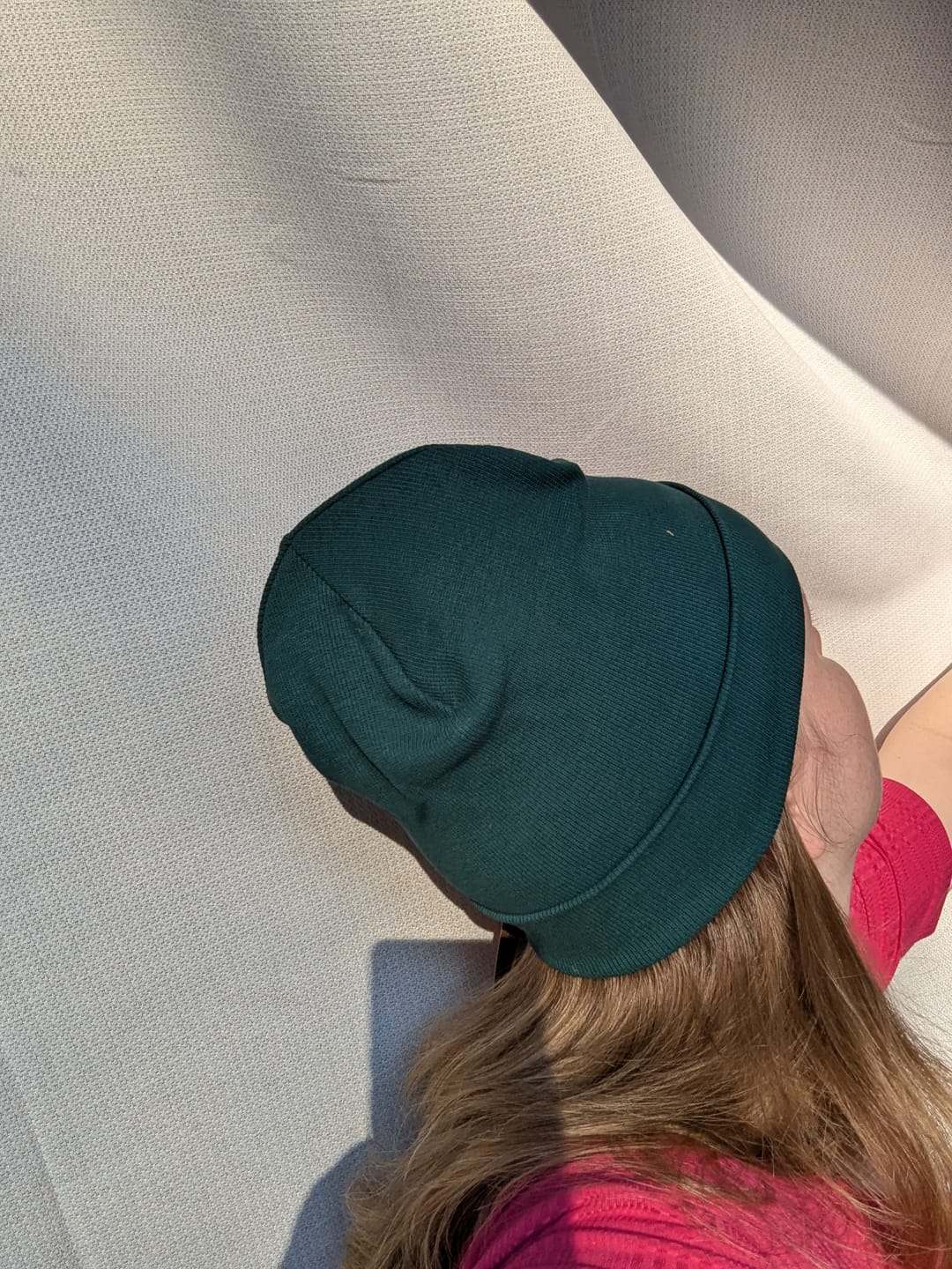 Customer photo review of Emmy Beanie - Forest Green