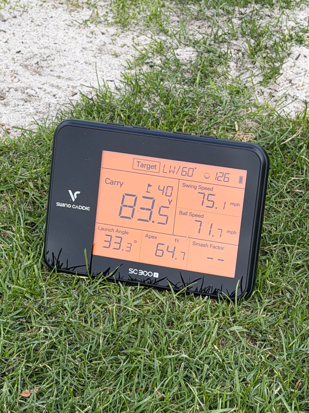 Customer photo review of Swing Caddie SC300i Portable Golf Launch Monitor