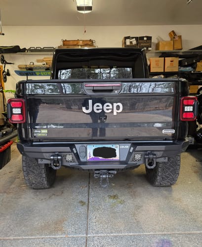 Customer photo review of DV8 Offroad RBGL-06 Jeep Gladiator JT MTO Series Rear Bumper