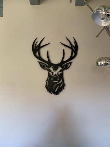 Customer photo review of Décoration Murale en Métal - Tête de cerf