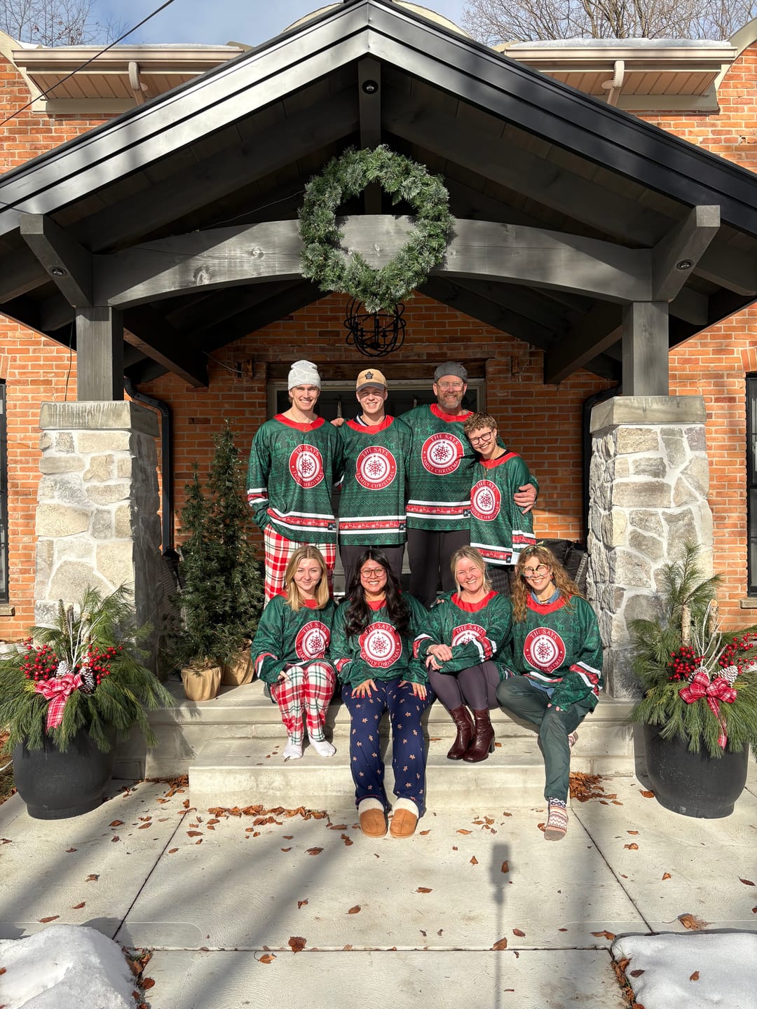 Customer photo review of Family Christmas Custom Hockey Jersey