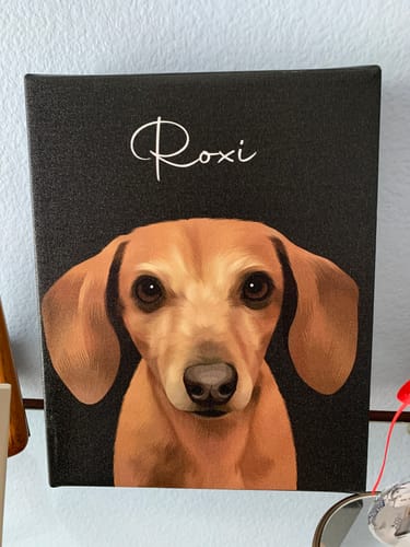 Customer photo review of Pet Art Canvas Wrap
