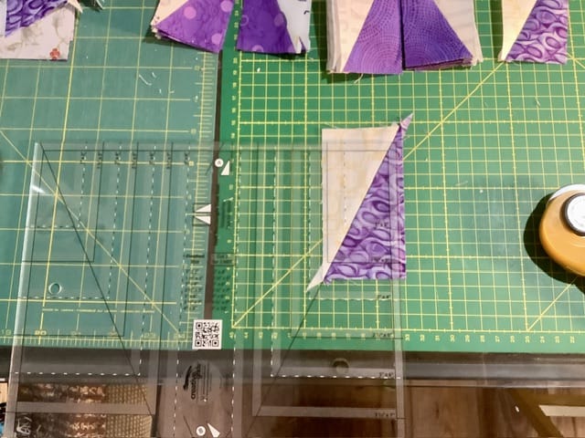 Customer photo review of Creative Grids Half Rectangle Trim Tool