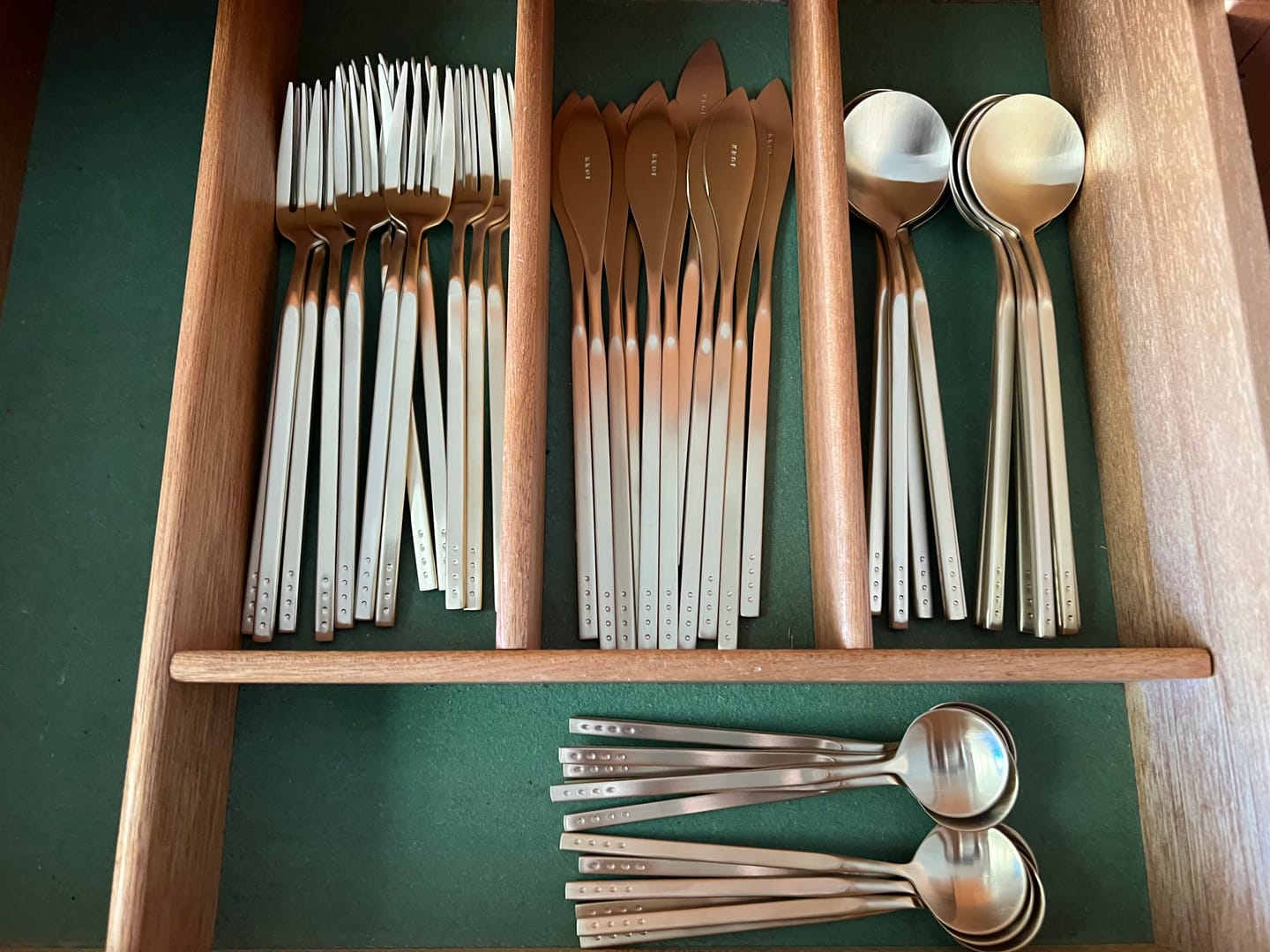 Customer photo review of Champagne Gold Fork - 12pc