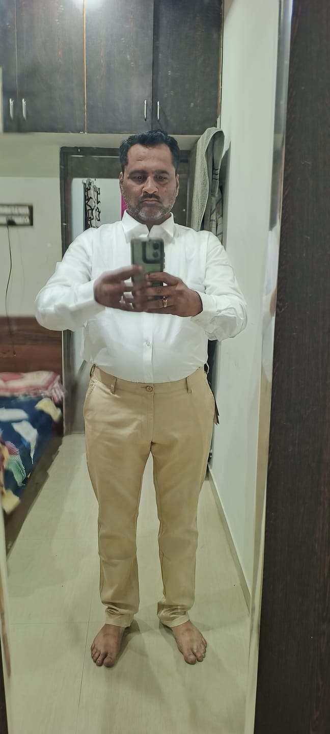 Customer photo review of Delight + Monaco - White Shirt with Sandal Trouser Combo For Men | Uathayam