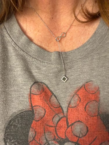 Customer photo review of Infinity Necklace