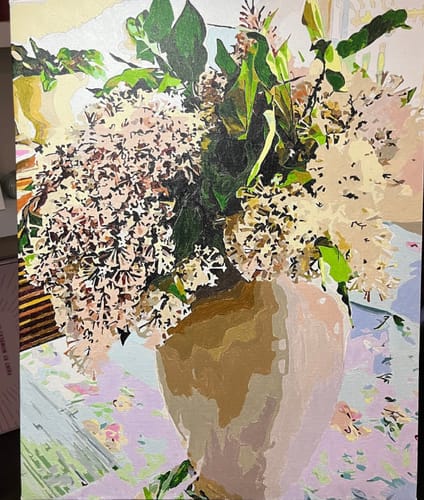 Customer photo review of Custom Landscape Paint By Numbers