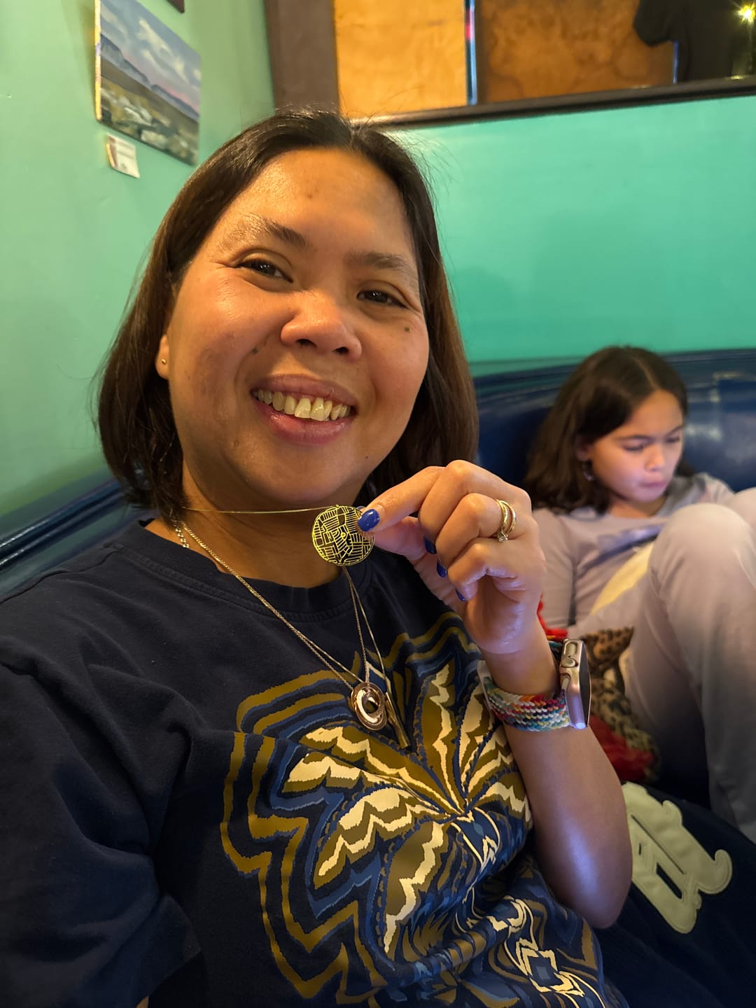 Customer photo review of Your Map Jewelry