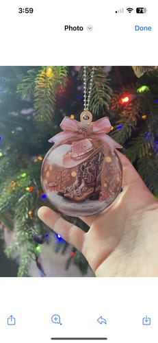 Customer photo review of Personalized Western Style Cowgirl Boots Ornament With Name on Pink Hat & Bow Exclusive Christmas Surprise For Her