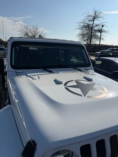 Customer photo review of COVER'D UP Windshield Bumper Covers (Fits JL/JT)